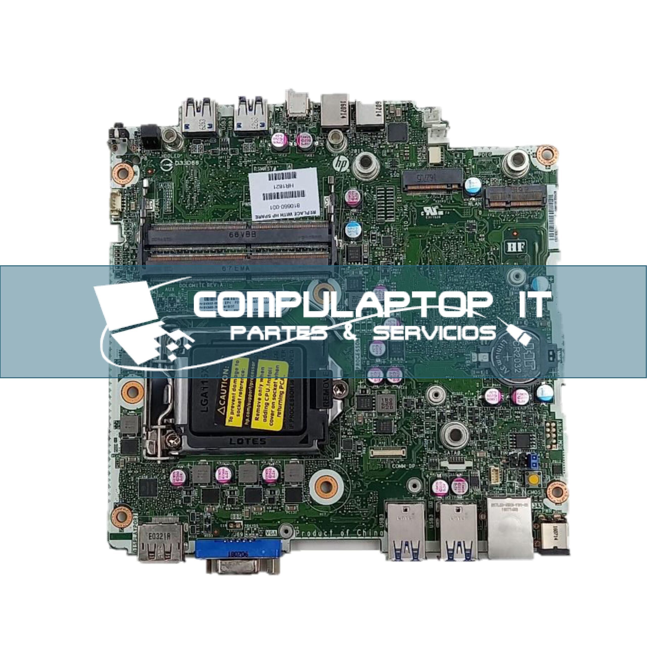 Motherboard HP PD 800-G2 MINI / MP9G2 Parte: 810660-001 / 810663-001 ...