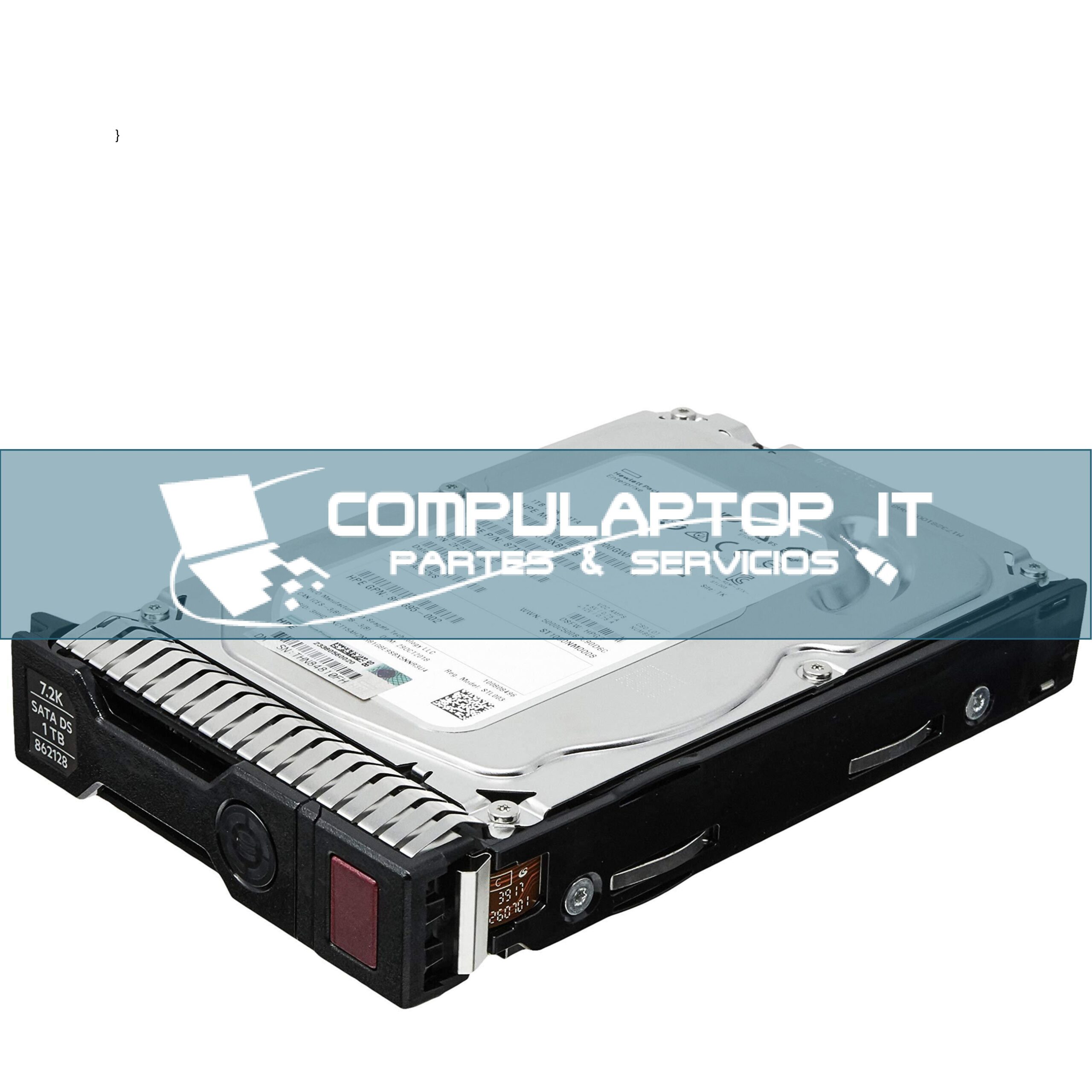 Hard Disk Drive HP 1TB SAS 7,2K LFF SC DS Parte: 765464-B21