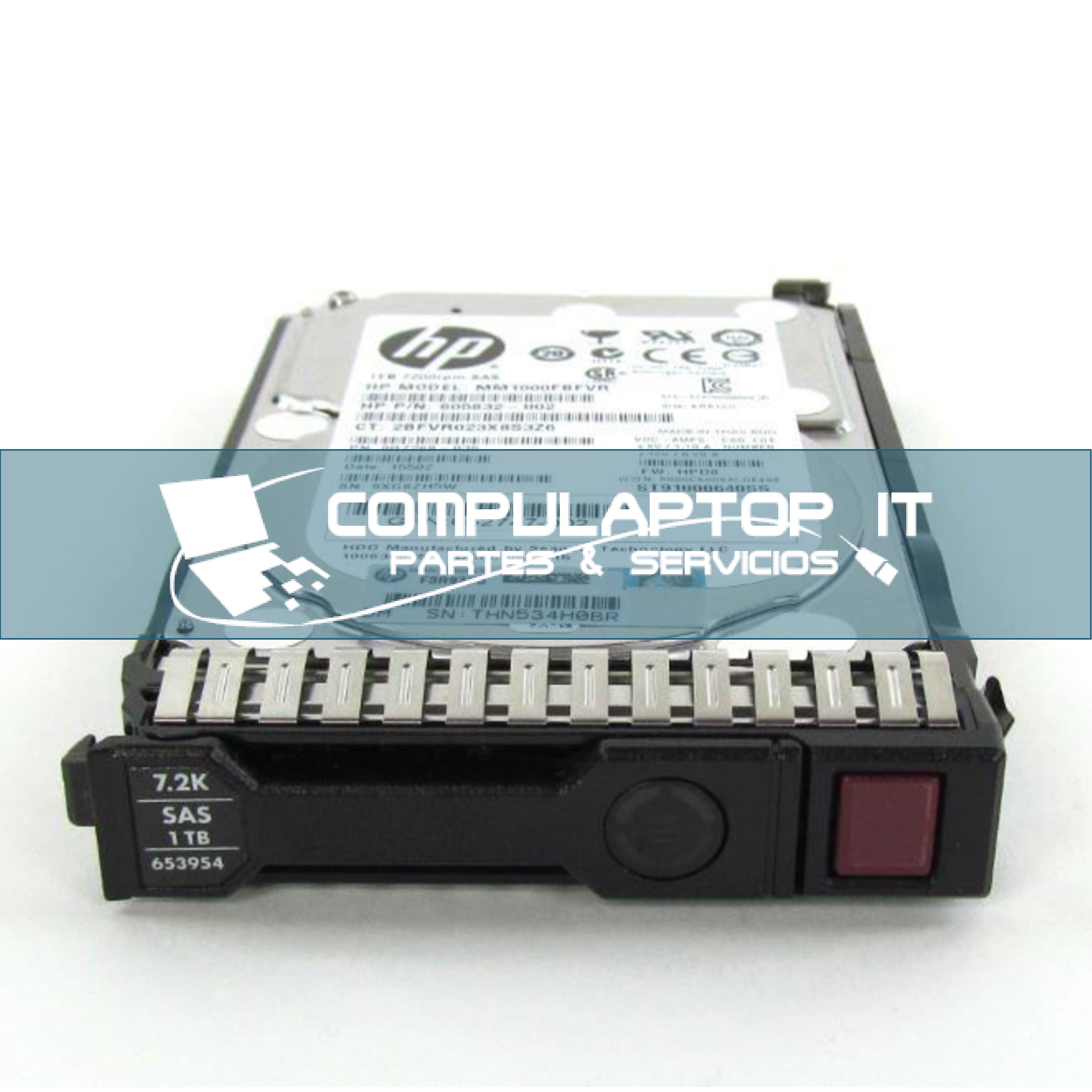 Hard Disk Drive HP MSA 1TB 6G SAS 7.2K 2.5IN DP MDL Parte: 730706-001