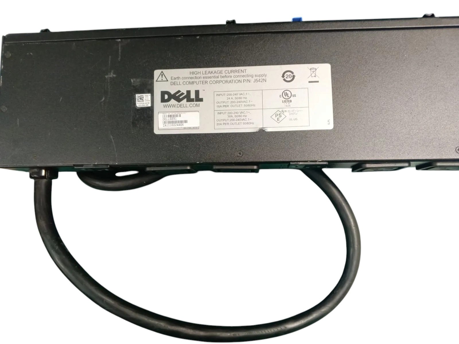 Dell6031-Unmanaged-PDU240V-24A para 4xentrada